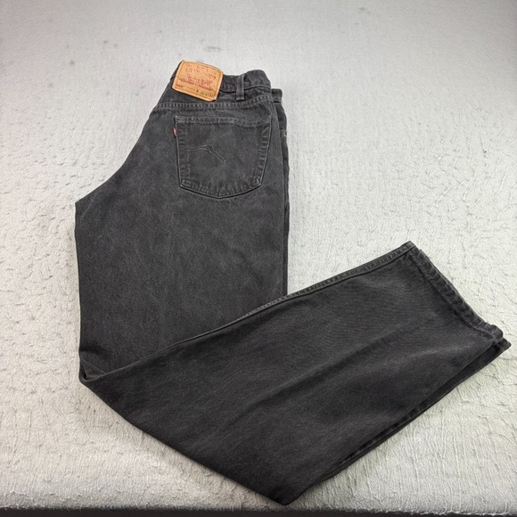 Vintage‎ Levis Jeans 36x34 Black 550 Relaxed Fit USA Made 90s - Picture 1 of 12